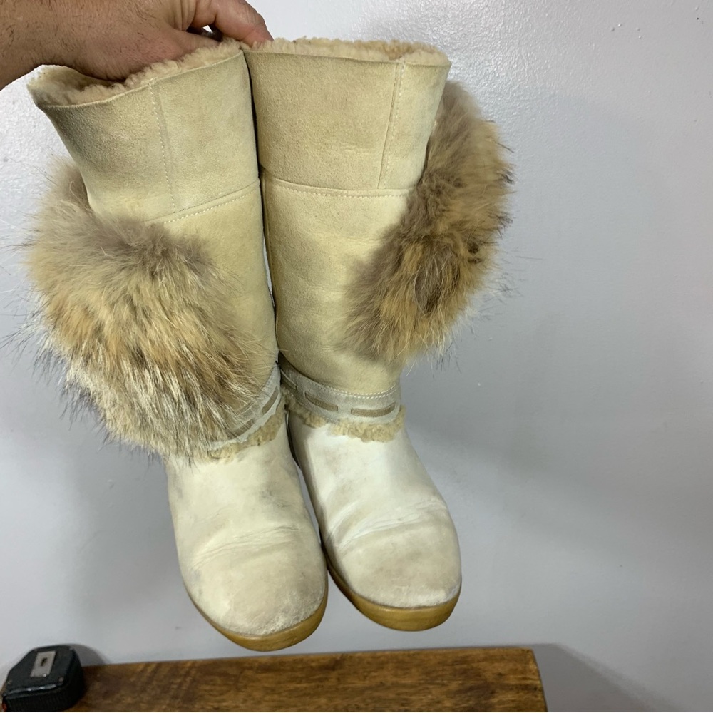 Vintage winter fur boots - Picture 7 of 13
